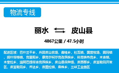 麗水到皮山縣物流專線-麗水至皮山縣貨運公司